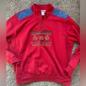 Vintage Alfred Dunner 3/4 zip Sweatshirt.